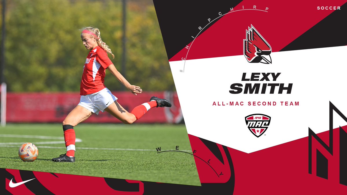 BallStateSoccer's tweet photo. Caldwell is joined by Abby Elgert and Lexy Smith on the All-MAC Second Team!!!

#ChirpChirp x #WeFly https://t.co/ORKTYRBs6D