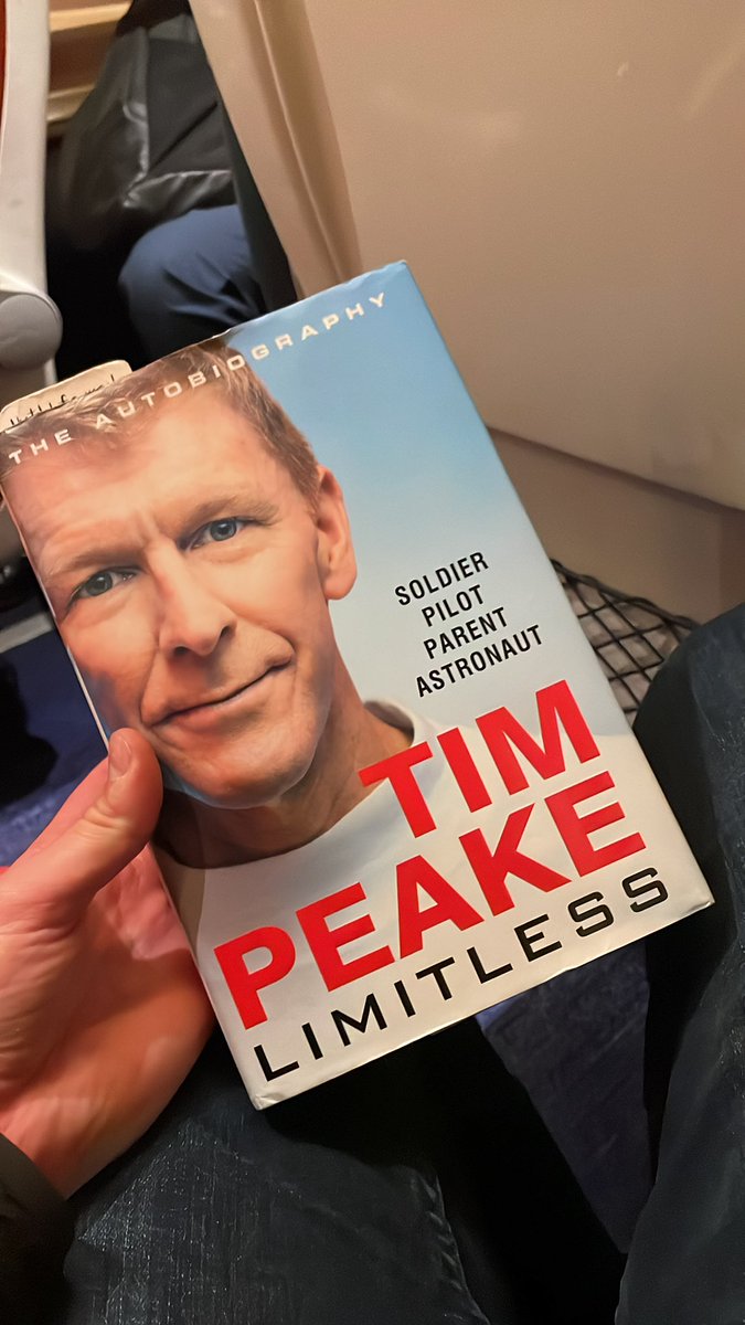 LiamStott17's tweet photo. Taking some time on the train back up north to catch up with @astro_timpeake been meaning to read this book for almost 2 years! 🤦‍♂️ https://t.co/abBoiWsoqw