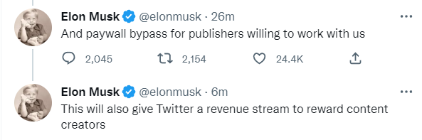 'Blue Tick' on Twitter to cost $8 per month, announces Elon Musk