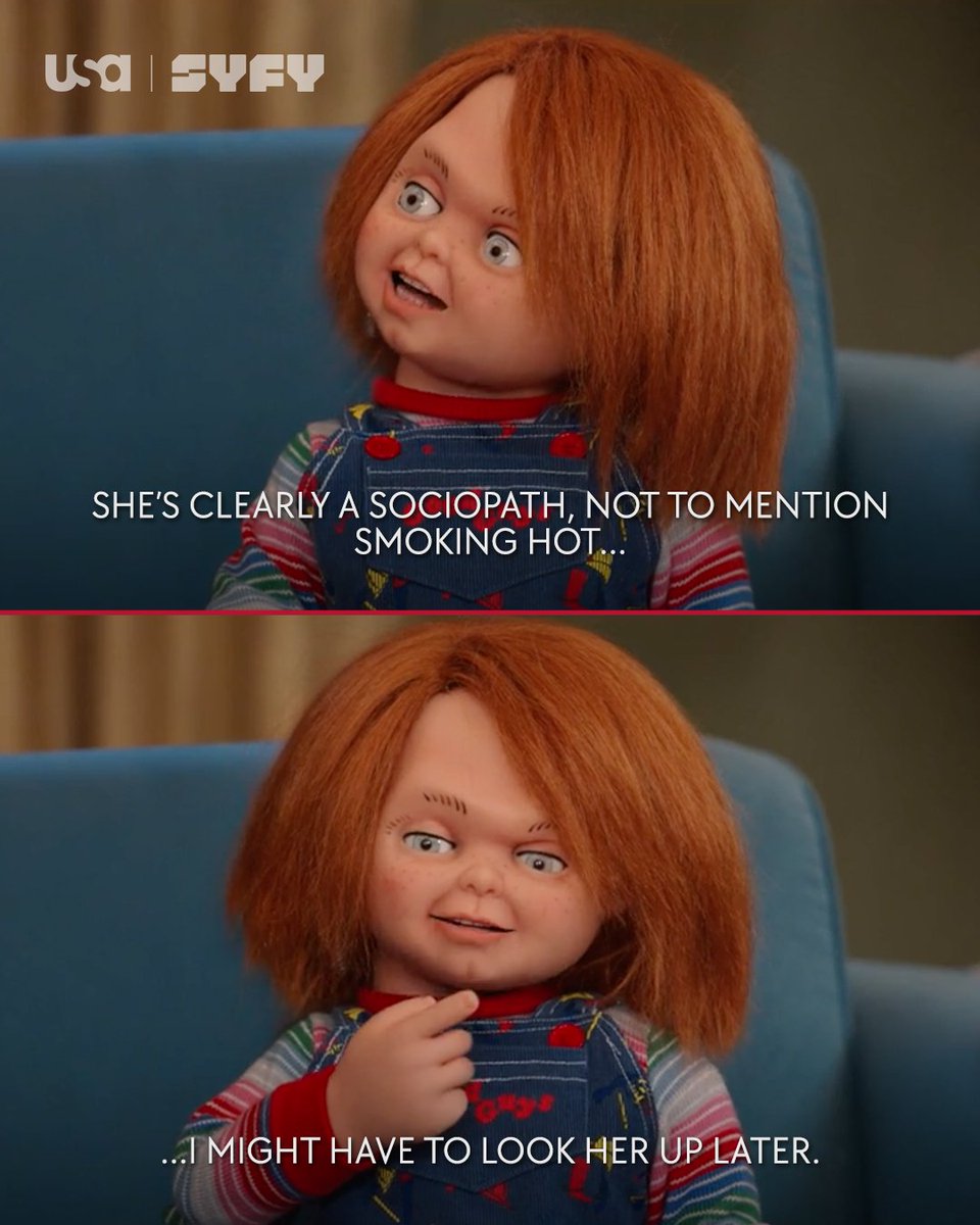ChuckyIsReal's tweet image. crazy is my love language 😈 #chucky