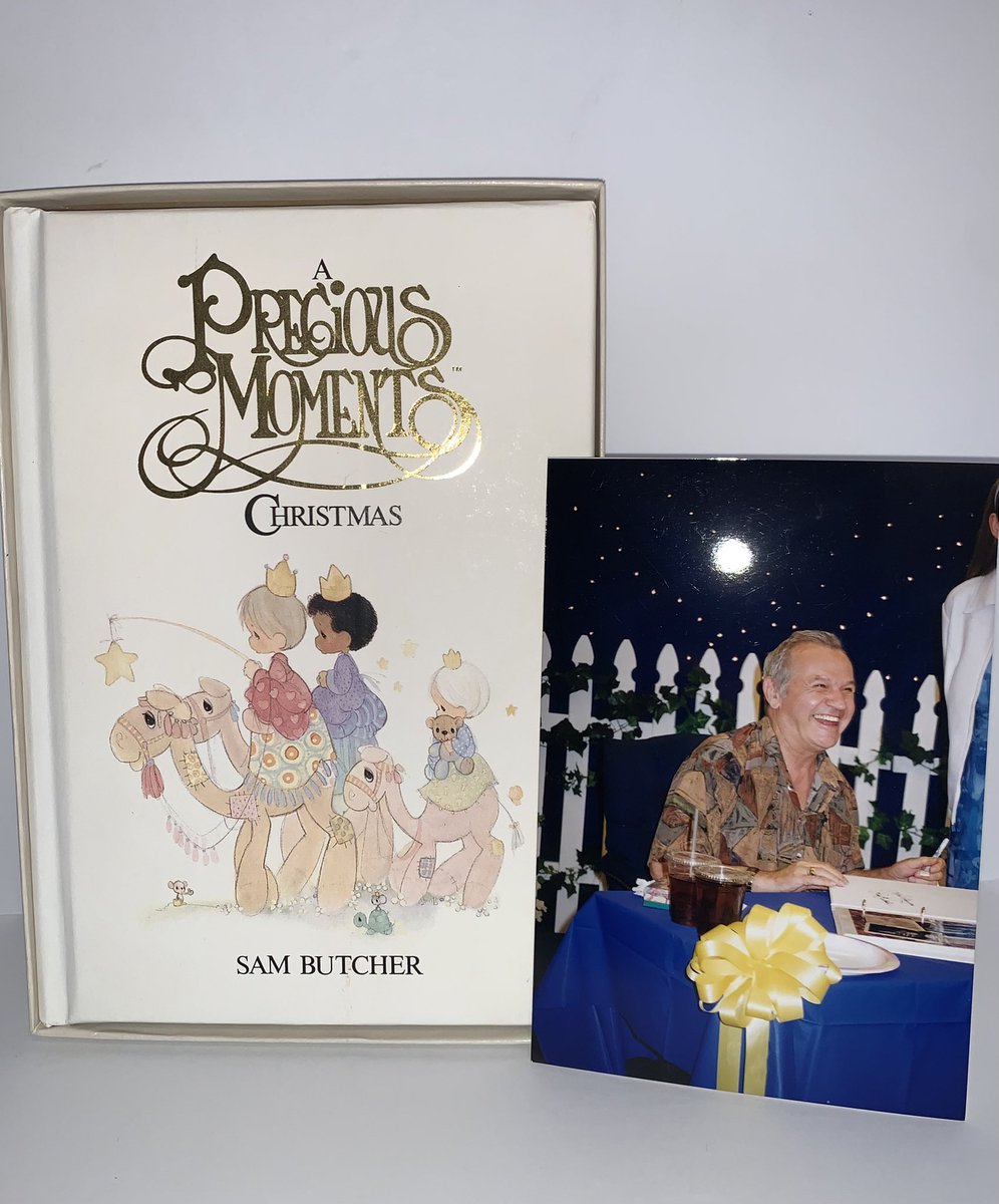 1988 A Precious Moments Christmas Book Signed By Sam Butcher With Photo ebay.com/itm/1255911769… #Christmas  #PreciousMoments #ChristmasBook #Signed #SamButcher #Vintage