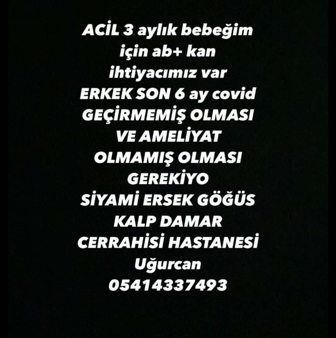 Acil arkadaşimizin bebeği için kan lazım elden ele yayalım lütfen.