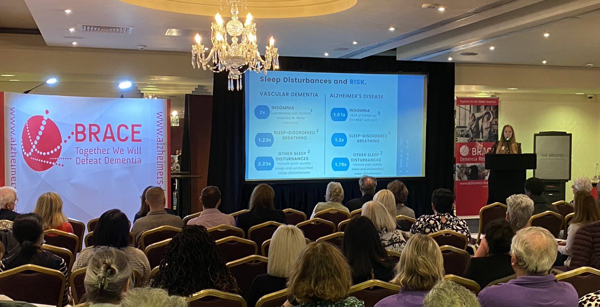 drchloetulip's tweet photo. Thank you @AlzheimersBRACE for such a wonderful conference today!! A real treat to meet everyone in person. 

Was a pleasure to talk about sleep 😴 and dementia and to learn lots about dementia + the exciting potential of new diagnostic tools. 

#Together4Dementia @SwanseaPsych https://t.co/q5T1NVBpbT