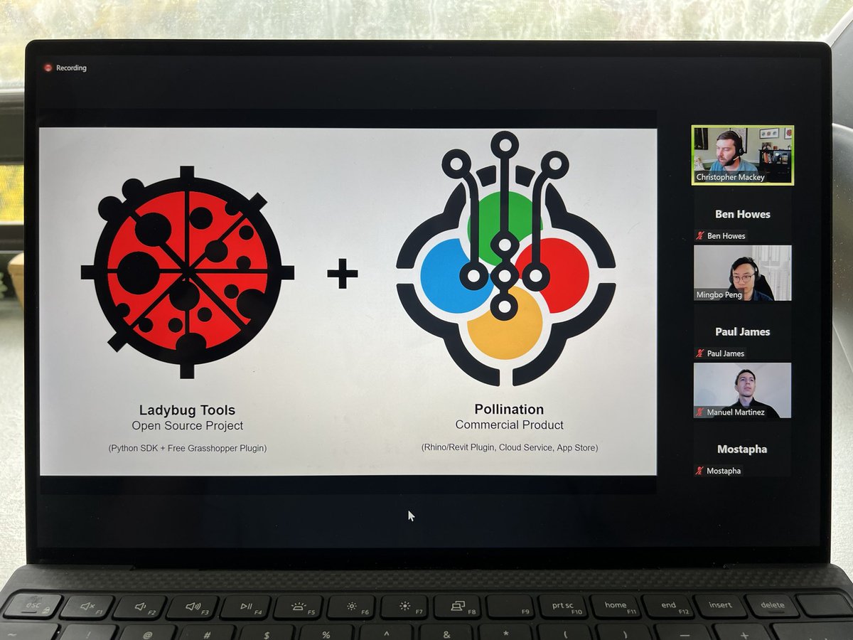 🤩@_pollination crew is teaching us about their latest plugin for Rhino at #AECtech2022 🐞☁️🦏