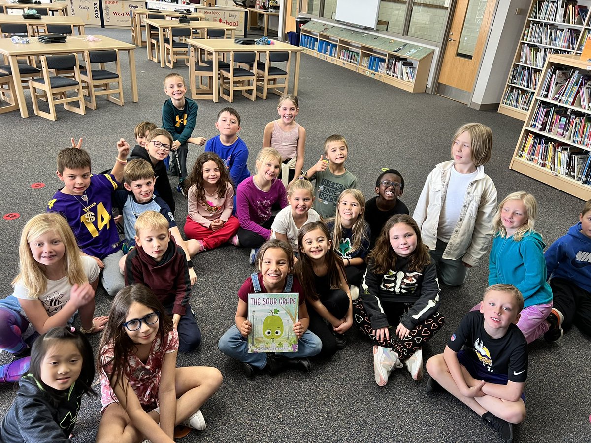 MrsPiperPLSAS's tweet photo. How exciting to read a new book on its book birthday!  Happy Birthday, The Sour Grape #bookbirthday  @IamJoryJohn @peteoswaldart @WestWoodPLS https://t.co/OdtpYfSttj