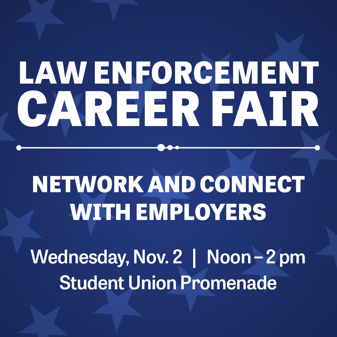 gcu's tweet photo. Come join us for the Law Enforcement Career Fair! This is a great opportunity for you to connect with employers in the law enforcement industry and will take place Nov. 2, from 12 to 2 p.m. on the Student Union Promenade. Make sure to register at https://t.co/OS0orH3n5g https://t.co/j41NTDf710