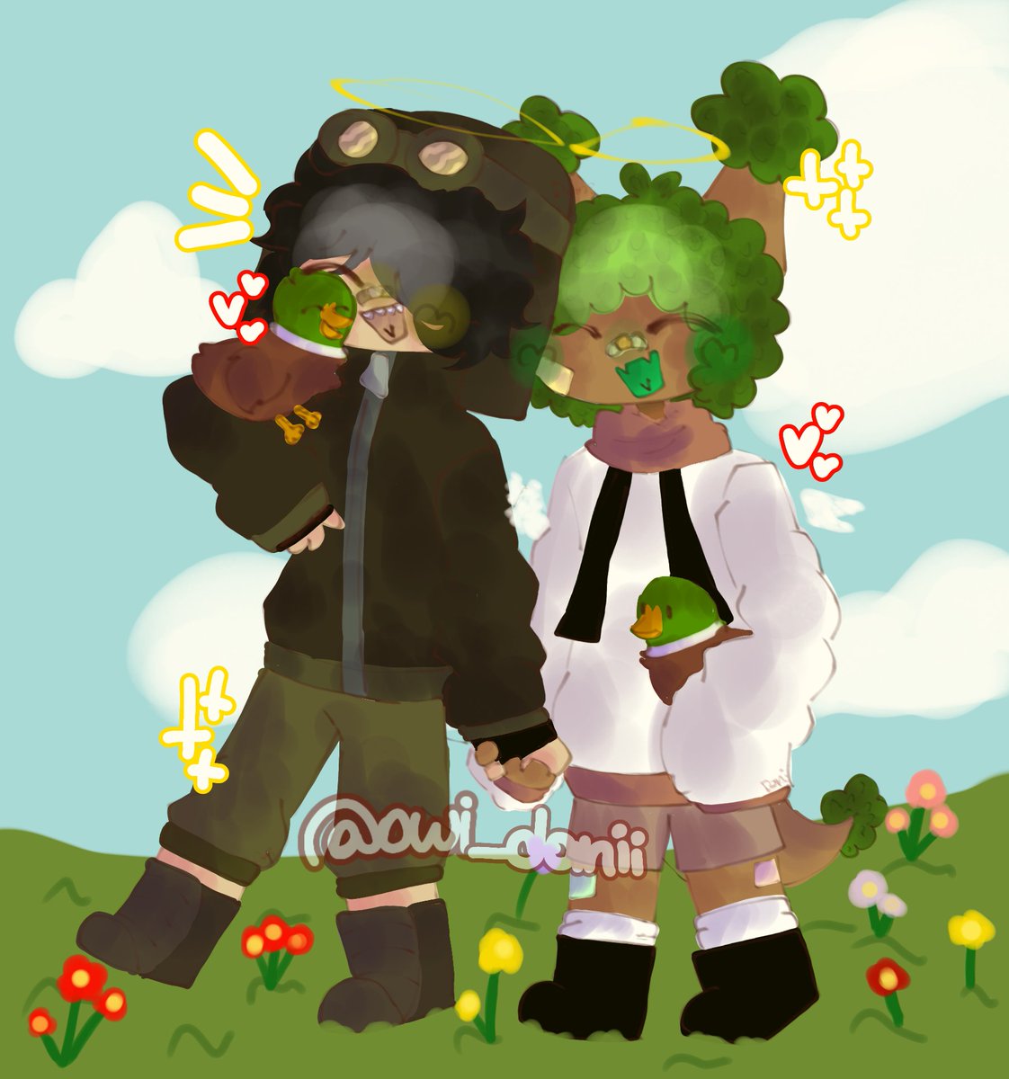 owi_danii's tweet photo. Hice esto hace ya un mes JKQJWKS no lo subí aquí por penita pero bueeh, aquí un dibujito de los tiesos verdes del kQuacks (titi vivo nunca perdí las esperanzas) #KarmalandV #karmalandart #Karmalandfanart #TitiEstaVivo #titikarmaland #Titi #MerlonVegetta #Merlon #Tentaculos #art https://t.co/p7GllF1lFD