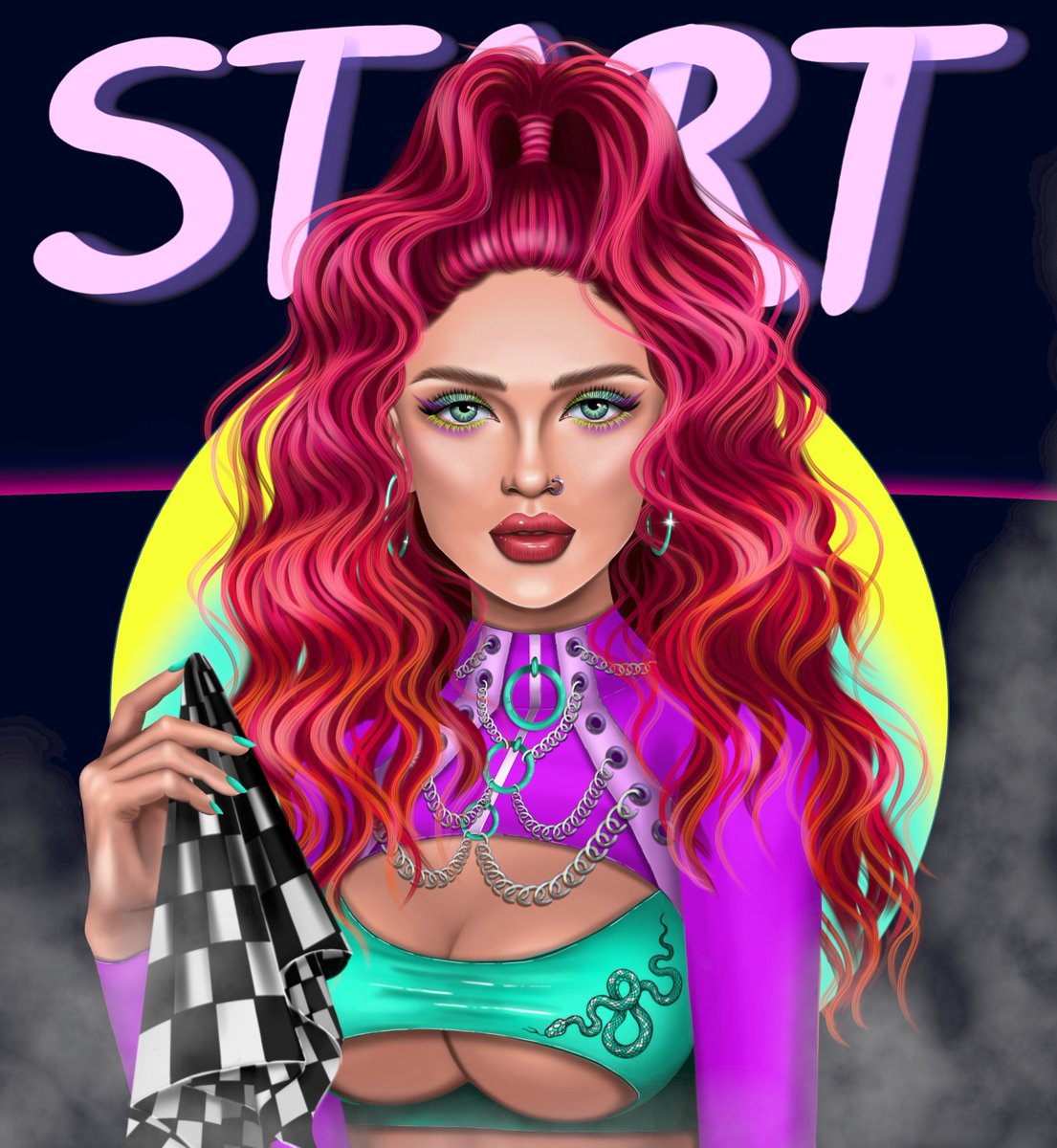 New drop!🔥
Meet the girl "Fire Snake" from the collection "Your turn!" Half of the riders, fascinated by her gaze, do not move further than the start. 
🤪Can you resist her?
🐍🔥1/6
💖0.06 ETH

Link: opensea.io/assets/ethereu…

#NFTCommumity #NFTFam #digitalart