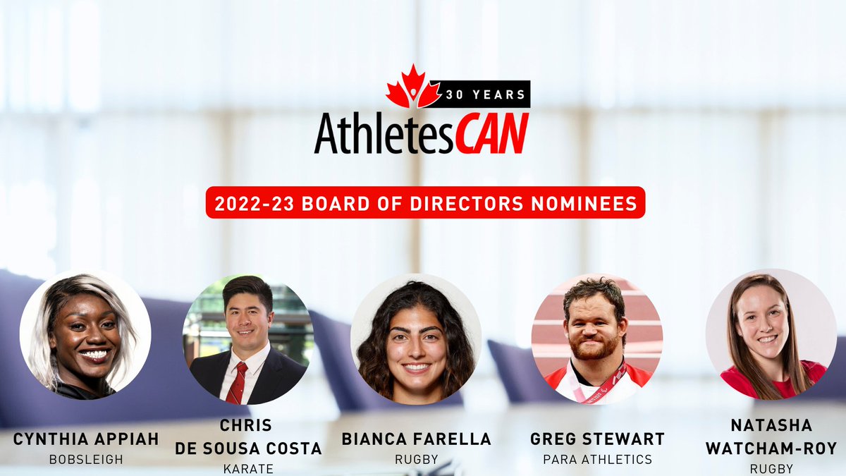 🚨The 2022-23 Board of Directors election is now OPEN! 

Voting runs until Nov. 9. Members: check your email for further instructions on how to cast your ballot.

Nominees➡️bit.ly/3gnl98b

#AthleteVoice
