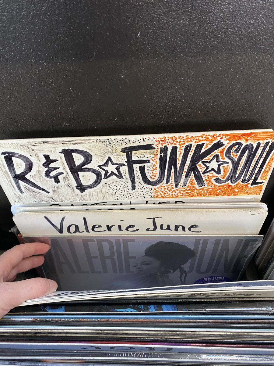 WellForFoxSake_'s tweet photo. @TheValerieJune spotted you in Denver under R&amp;B Funk Soul at Wax Trax Records https://t.co/brypXsDkjt