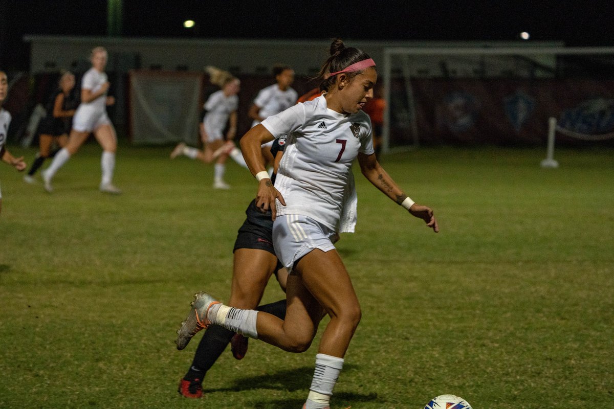 FLTechAthletics's tweet photo. This #StatTuesday we are featuring May Queiroz of @FloridaTechWSOC! 

Queiroz's goal in the 18' last night was her 8th game-winning goal as a Panther.

That ties her with Panthers assistant coach/Florida Tech Sports Hall of Famer @teresaannmoon for fourth most in program history. https://t.co/vo6Ko1U2Kx