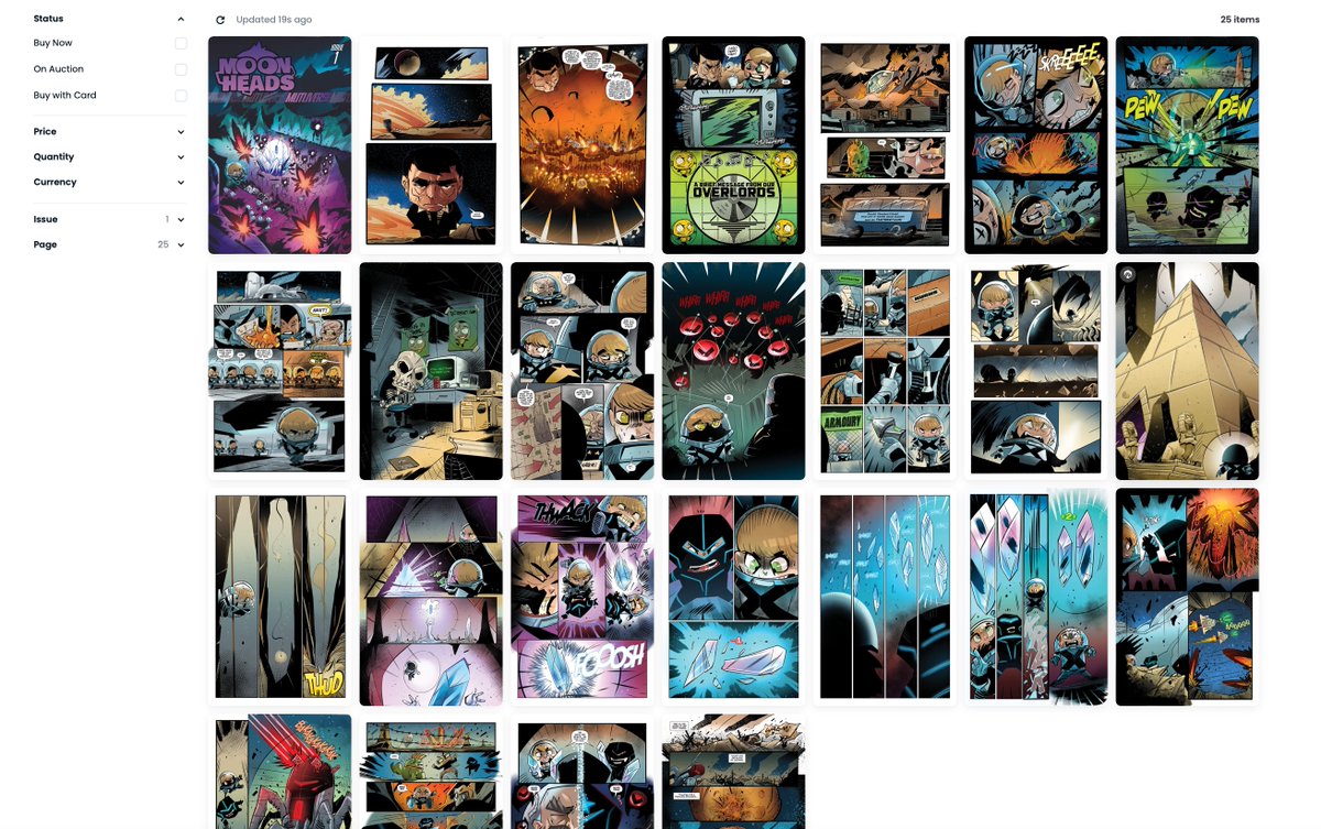 Airdrop complete! 🎁

Check your hidden folder on OpenSea for your comic book pages! And unhide them so they appear in your collection!

Use this link to view all the pages in order: opensea.io/collection/moo…