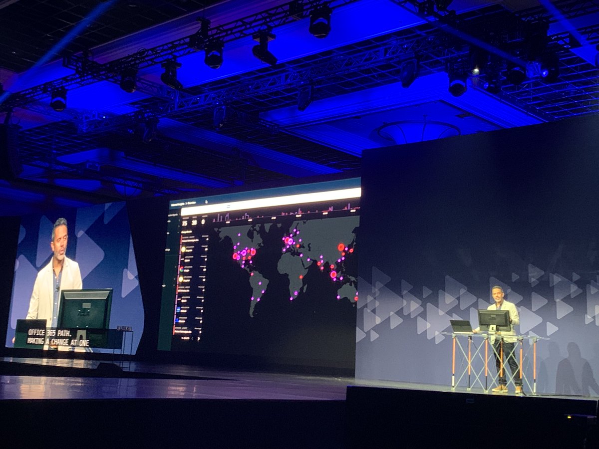 Best demo ever! <a href="/alexpujols/">Alex Pujols (axp@discuss.systems)</a> showing WAN Insights by <a href="/thousandeyes/">Cisco ThousandEyes</a>. #CiscoPS22