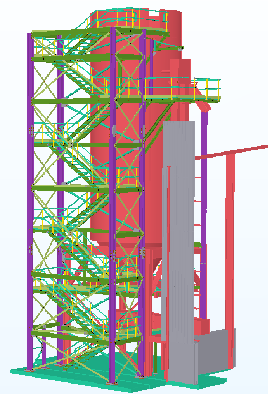 Structural_Fabs's tweet photo. You'd be forgiven for thinking that our images are of the latest NASA lunar mission but it's actually access stairs to the top of a 19m high silo in Hartlepool! Safe to say that our client was 'over the moon' with the result! Read more here - https://t.co/x1qiqFGbne #steelwork https://t.co/jtp9jv8SGi