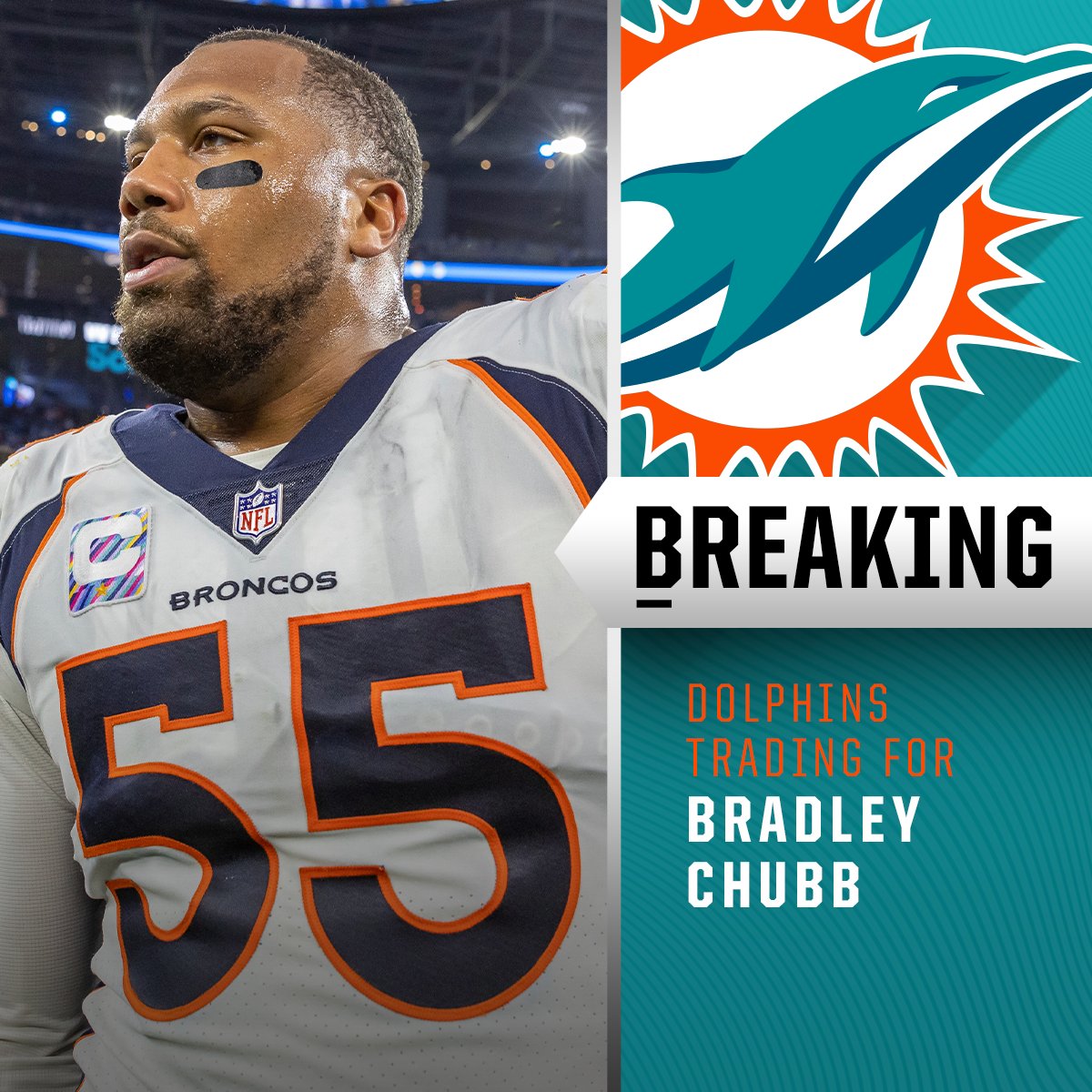 bradley chubb dolphins uniform