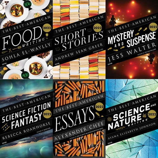 HAPPY BEST AMERICAN DAY 🎉🎉 Join us in celebrating the publications of these stellar anthologies of this year's best writing by sharing with us your favorite story, essay, or collection with #BestAmerican2022 📚♥️

Learn more here: bit.ly/3SRtr5L