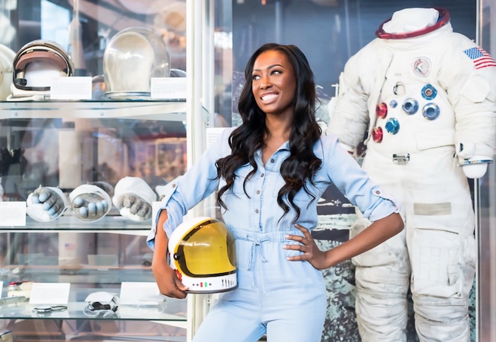 Tribune242's tweet photo. FIRST BAHAMIAN IN SPACE: Aisha Bowe will be sixth Black woman to cross Earth’s boundary line  https://t.co/SvhxBdSGH3 https://t.co/lQIdbNodwp