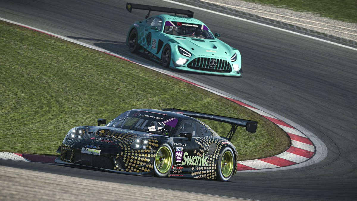A couple of pictures from last weekends <a href="/IVRALeague/">IVRA</a> GT Sprint Round 1 at Nurburgring. 

Full write up here: nomadsimracing.co.uk/blog/two-stron…

#iracing #esports #simracing