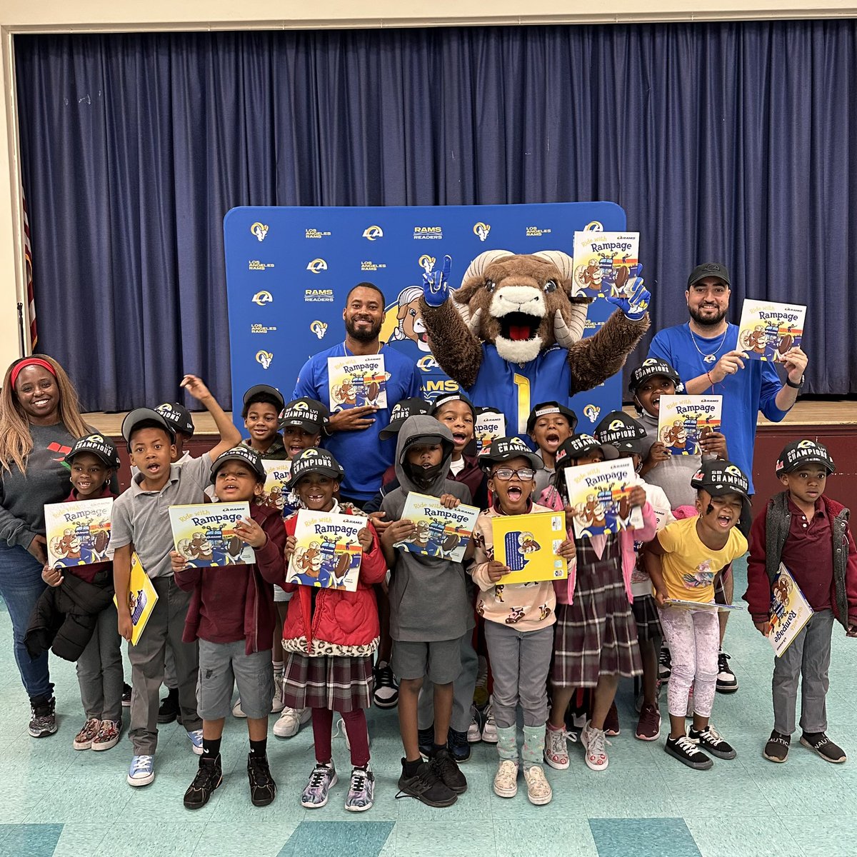 Thank you to Windsor Hills Elementary School for joining the Rams Readers team! 🐏🏡📚 #RamsHouse