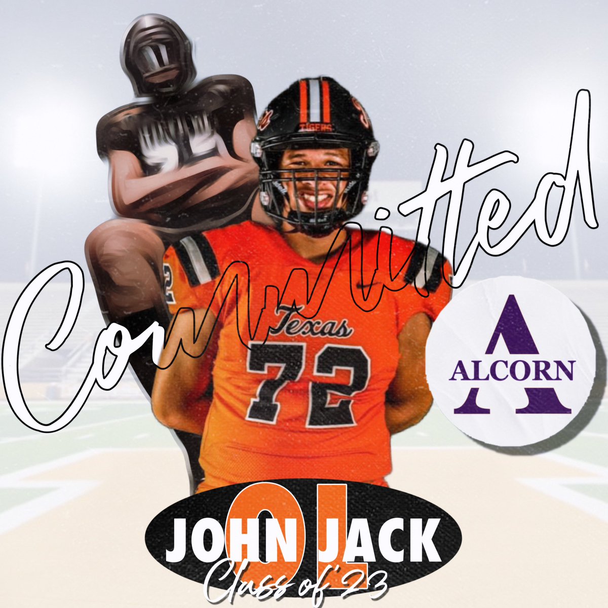 🚨COMMITMENT ALERT🚨
2023 <a href="/Jack40339/">John Jack</a> has chosen to take his talents to <a href="/AlcornStateFB/">Alcorn  Football</a> 
 
#PTK #OURMI22ION #RecruitTX