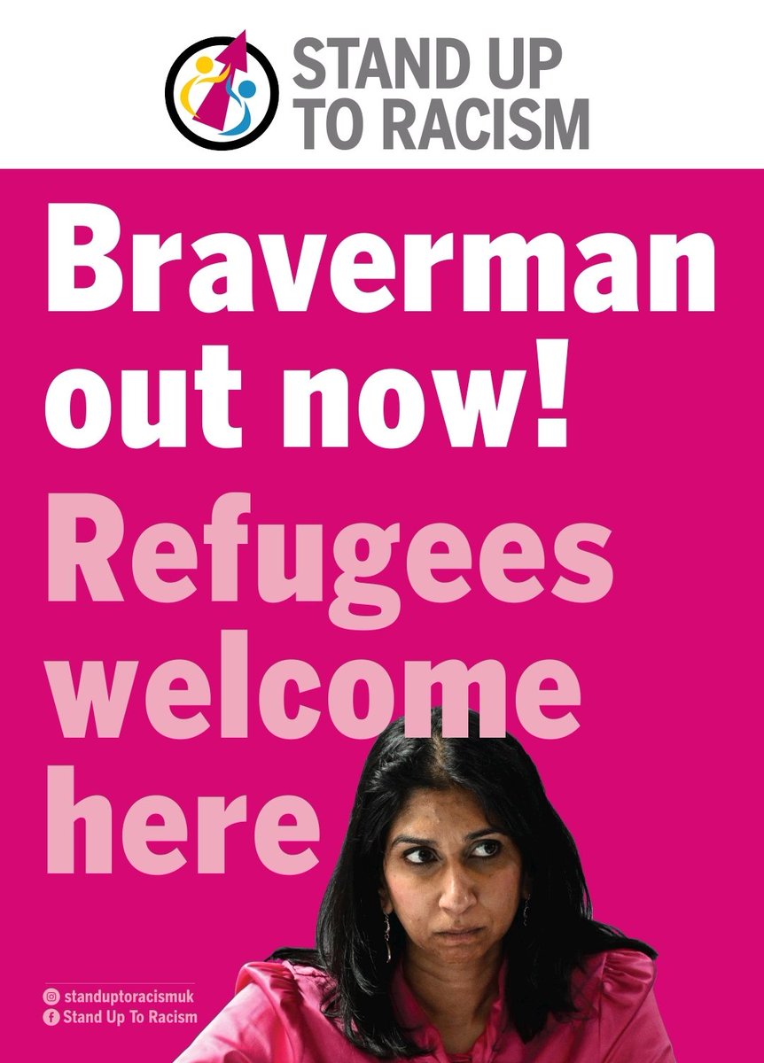Tories in trouble step up their racist rhetoric scapegoating migrants, refugees and asylum seekers. Everyone in the movement should oppose this. We need unity to defest the government. #RefugeesWrlcome #OpenTheBorders #ToriesOutNow #BravermanOutNow