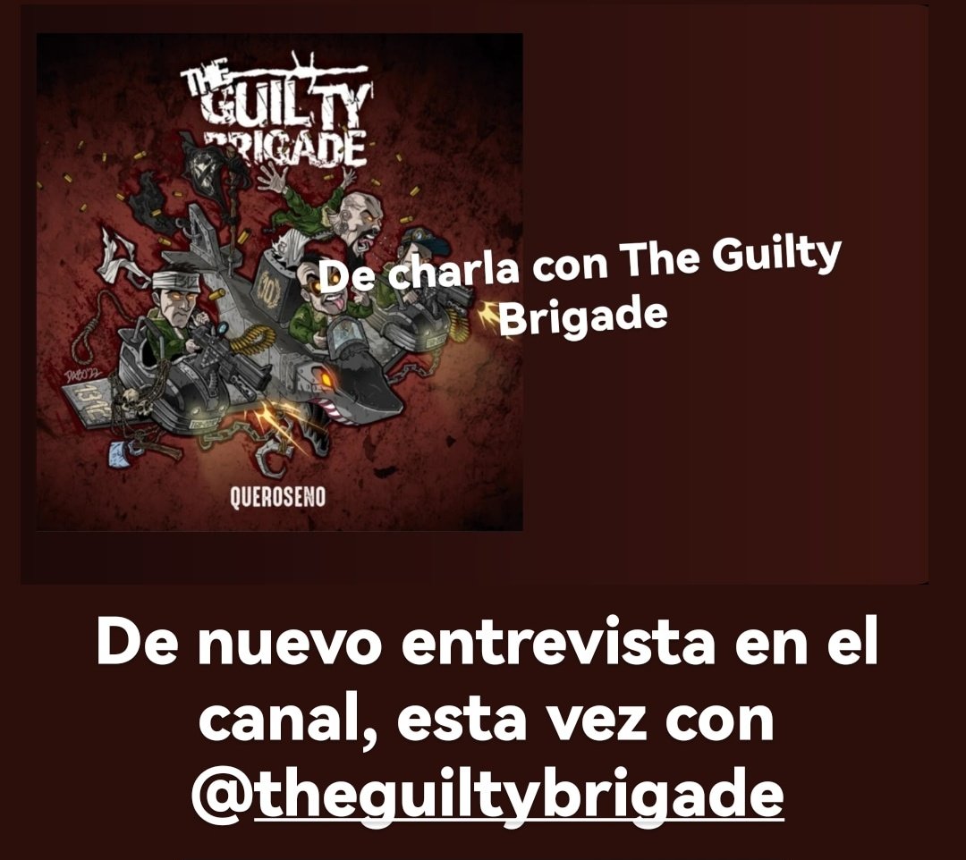 DiscosHoy's tweet photo. Hoy hemos tenido la presencia en las entrevistas a @Guiltybrigade

https://t.co/nHBi8orkEE https://t.co/zc5jK58xal