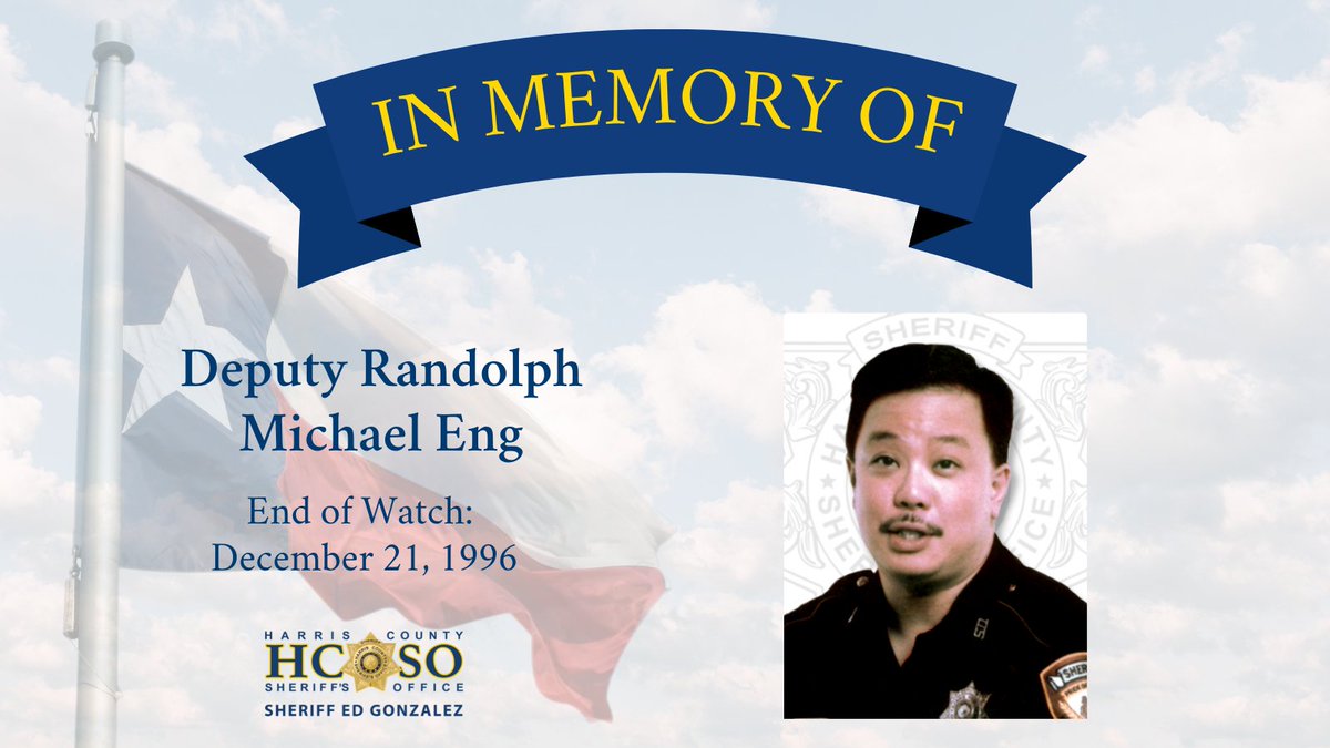 On December 21, 1996, Deputy Randy Eng and Deputy Murray Campbell were shot while working an extra job at a restaurant. Both deputies were transported to a hospital, where Deputy Eng died. Deputy Campbell survived his wound. 

Gone but never forgotten.