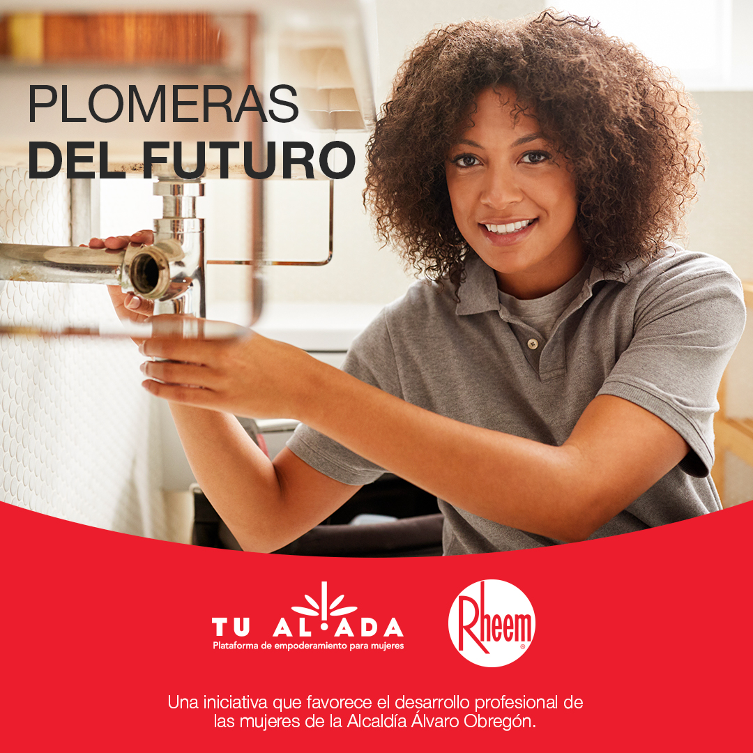 RheemMexico's tweet photo. Siempre es una gran opción aprender una nueva habilidad y aún más si lo haces acompañada del mejor equipo, las Plomeras Rheem del Futuro.

📆 12 de noviembre, de 10 a 12 hrs, en Santa Fe.

Aparta tu lugar por WhatsApp 55 1295 5535
https://t.co/t9wdQ75kAV @Tu_Aliadamx https://t.co/rQdezdE0Eb