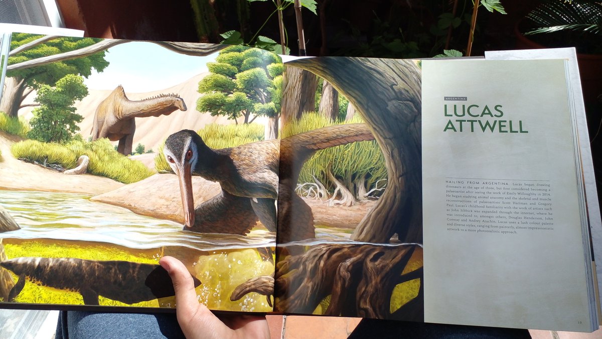 It's an honor to be a part of this book🤯! Every artist featured here is very talented. #paleoart