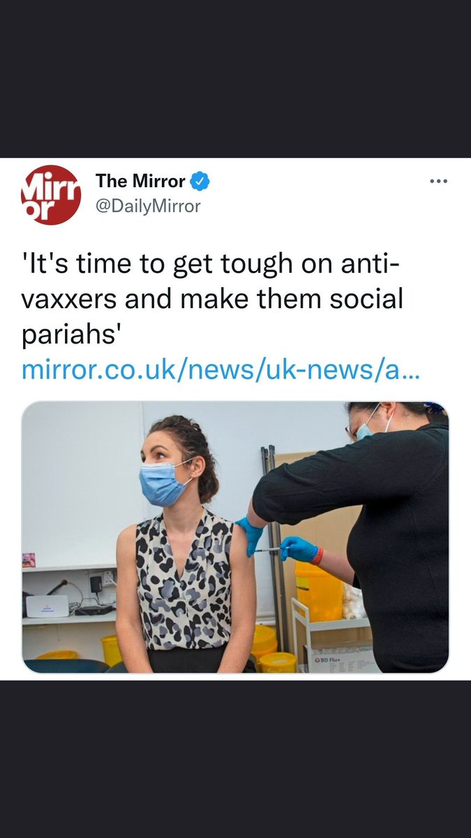 J_Bullet10's tweet image. What say you @DailyMirror? 
#VaccineNazi