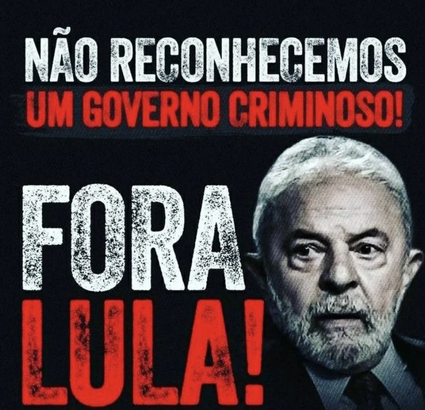 FORA LULA 
Ladrão jamais vai me representar! Tenho caráter! Brasil acima de tudo, Deus acima de todos 🇧🇷💚💛