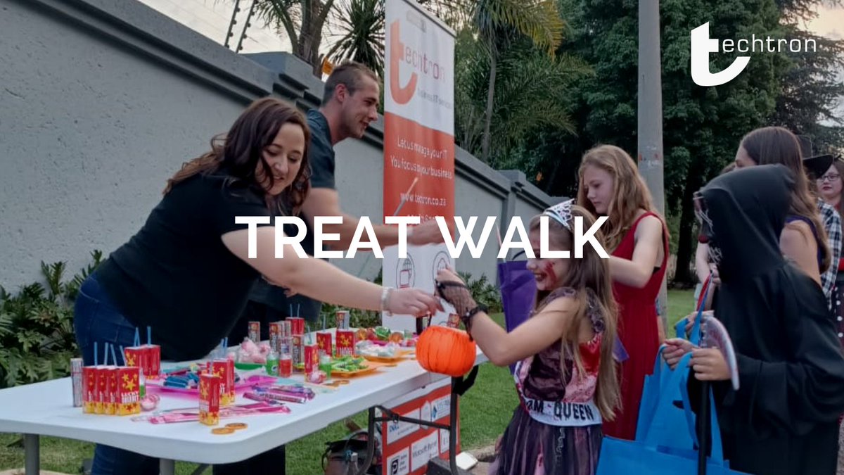TechtronComp's tweet photo. The TECHTRON JHB team took part in the amazing WRA Treat Walk! This fun and exciting event brought together businesses and residents of Welview. Thank you to the WRA team for a successful event. Be sure to join us next year for this amazing tradition! #Techtron #IT #TechTeam https://t.co/YAvvIyIxd3