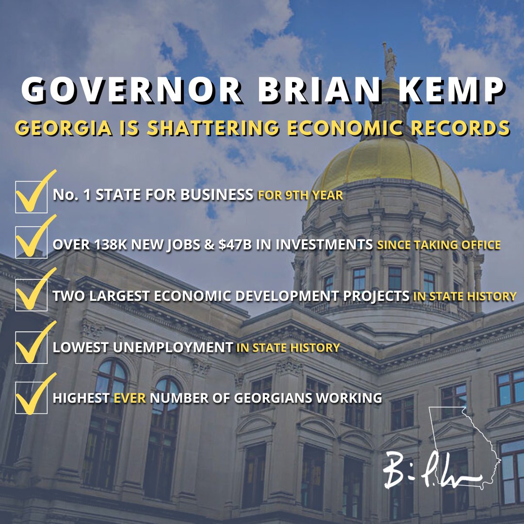 I'm proud of what we've accomplished over these past four years, but I'm never content for us to rest on our laurels. When it comes to bringing jobs and opportunity to every part of the Peach State, we're going to Keep Choppin'!