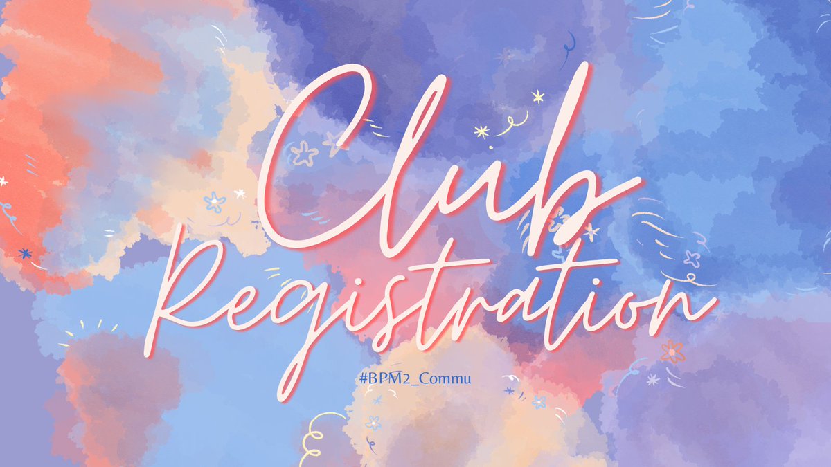 Blackpine_Commu's tweet photo. 🏈Club Registration

เปิดรับรายชื่อชมรม 1 - 7 พฤศจิกายน 23.59
Docจัดตั้งชมรม: https://t.co/FQzEqq5wx5

ลงทะเบียนชมรม: https://t.co/SjVcvu1JQy
เช็คการตอบกลับ: https://t.co/d3BmwKLggc

สำหรับชมรมจะสามารถDMของชมรมได้อย่างเป็นทางการ

สามารถใช้ #BPM2_CoStory เพื่อโปรโมทชมรมได้ https://t.co/ZZF6UjPAat