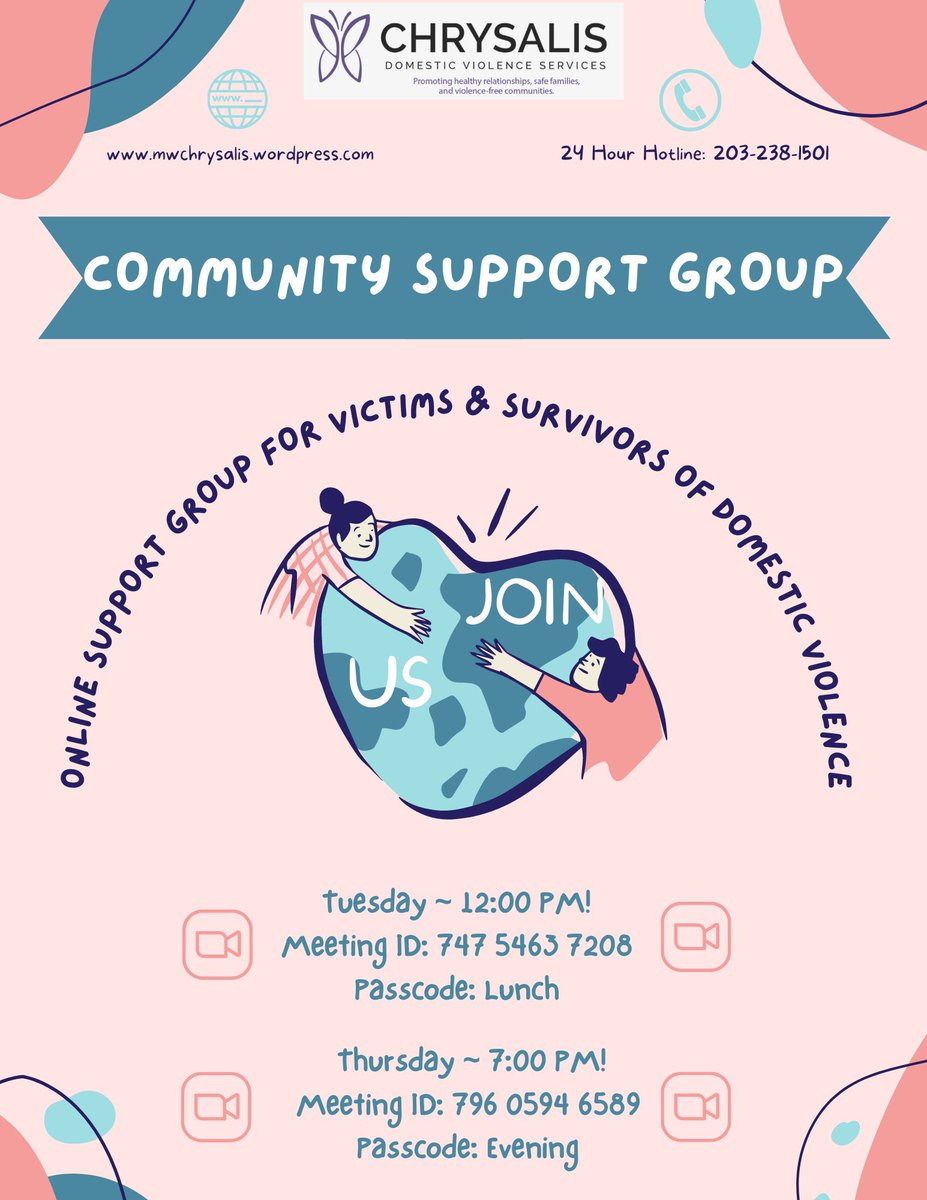 💟🦋JOIN US 🦋💟
~online community support group for victims & survivors of domestic violence~
#mwchrysalis #realstrength #supportgroup #victimsofdomesticviolence #survivorsofdomesticviolence #YouAreNotAlone #youarestrong #rememberwhoyouare #youdeserverespect #joinusonzoom