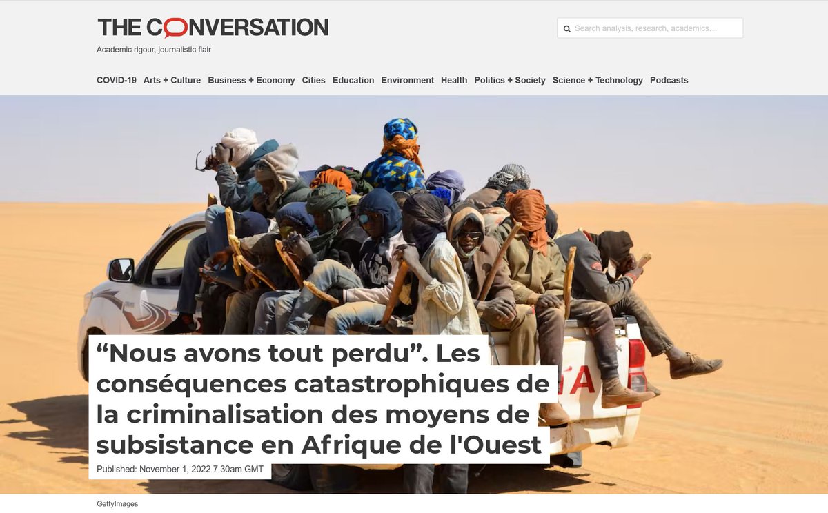 Débat sur les politiques de régulation du transport de #migrants et de commerce du tramadol en #Afrique de l’Ouest (7-8 novembre 2022) #Niamey #Niger
bit.ly/3T31lEY