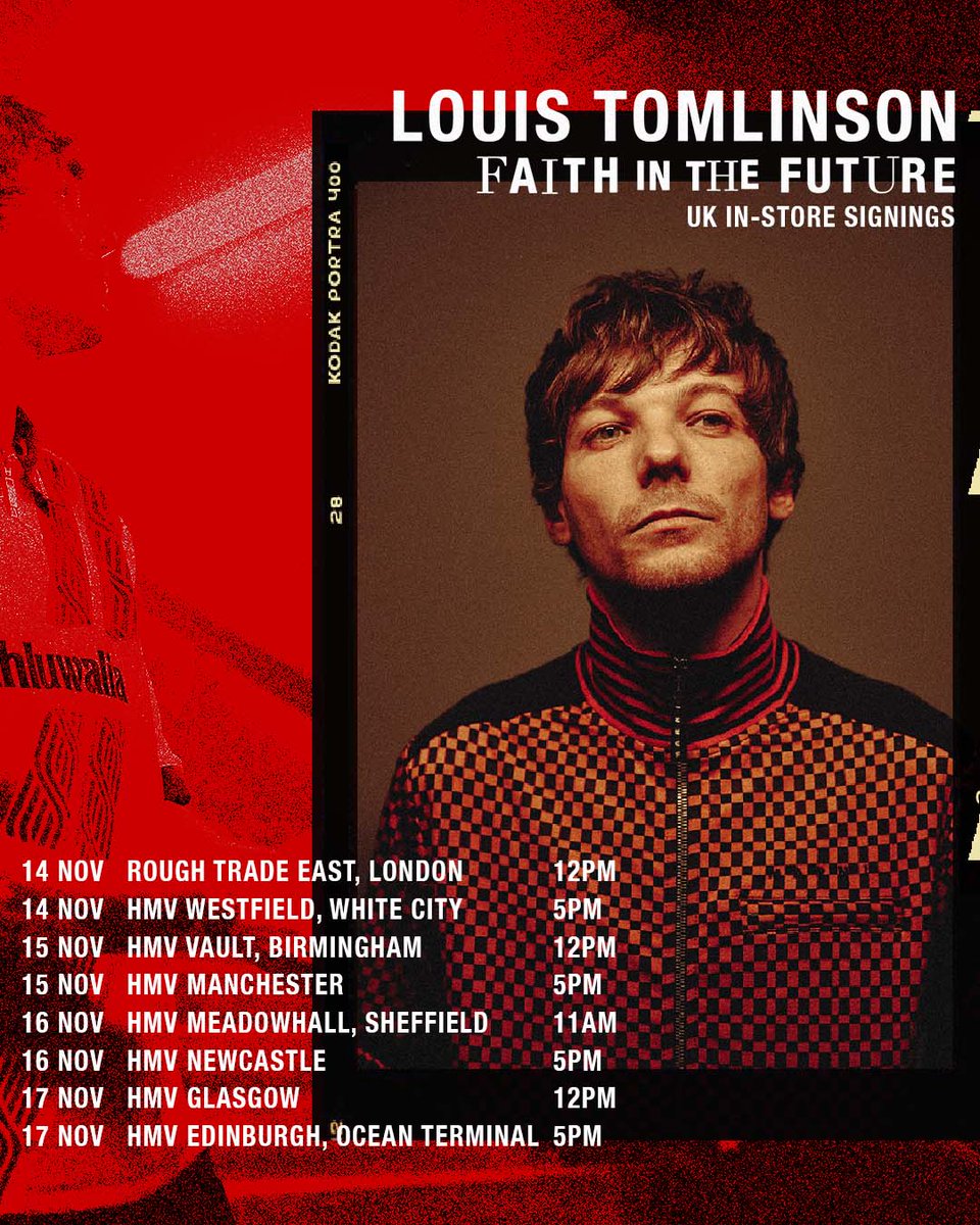 LTHQOfficial's tweet image. FAITH IN THE FUTURE. UK IN-STORE SIGNINGS. louist.lnk.to/instores