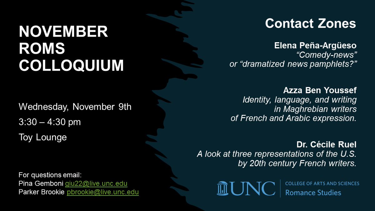 UNC Romance Studies tweet media