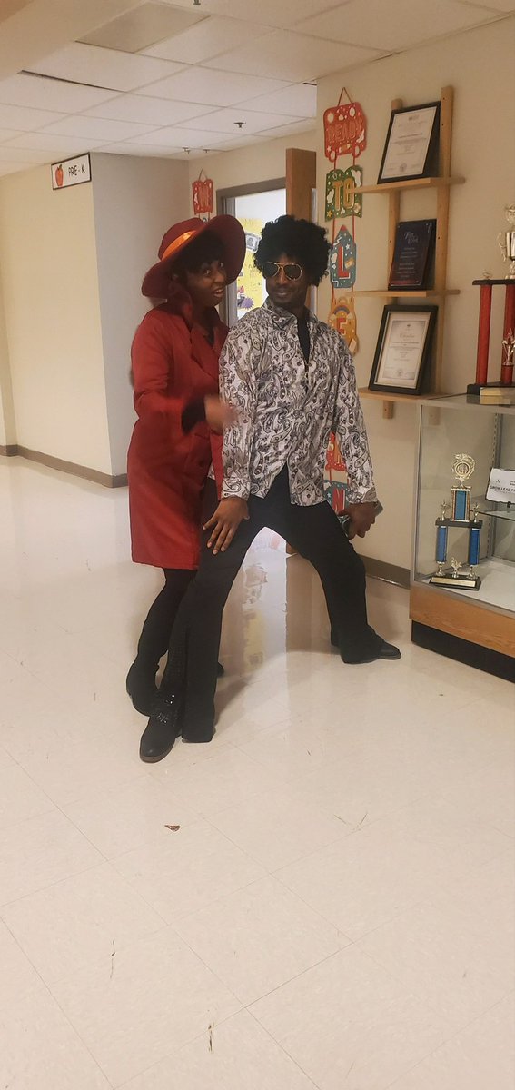 MusicatCCES's tweet photo. Carmen San Diego and Jerome from Martin… did we pull it off?? https://t.co/7czfon0siX