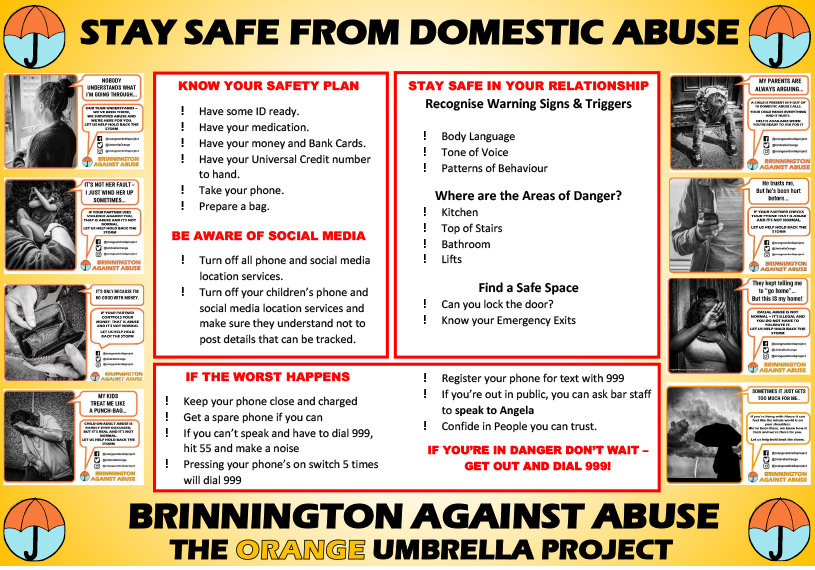 BigBrinnington's tweet photo. We will never accept abuse and we believe that you shouldn't have to either! We keep sharing this escape plan because we know that one day, someone will need it.
@UmbrellaOrange @OWLSgroup @SMBC_Community @womenscentreSPT @StockportSWA @StockportHomes https://t.co/jUOyRIT09k