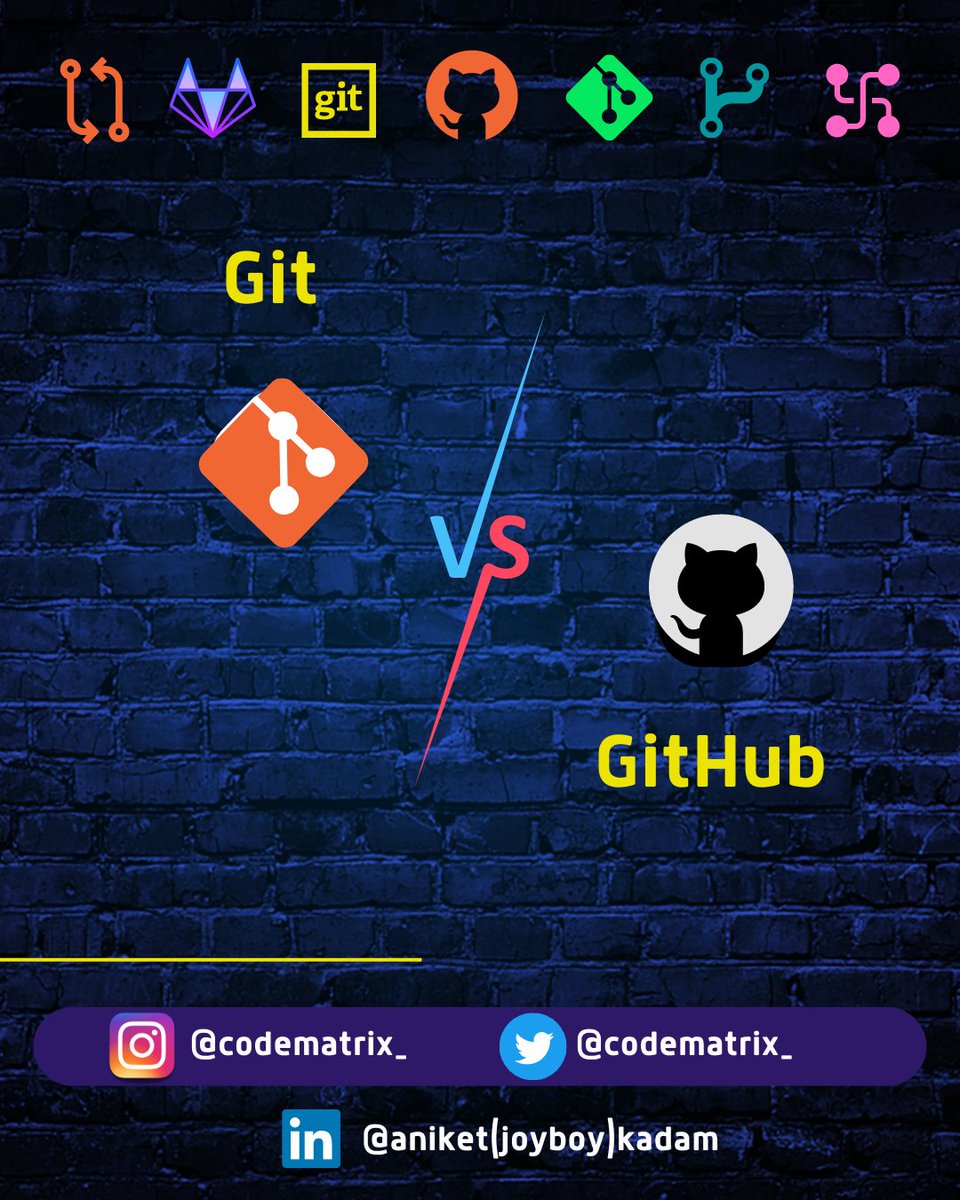 CODE_MATRIXX's tweet image. git vs GitHub 😁👌

#GIT #github #gitlab #gitbash #programers #code #coder #developers #developers #web #webdevelopment #webstagram #webdesigner #webdesign #websitedesign