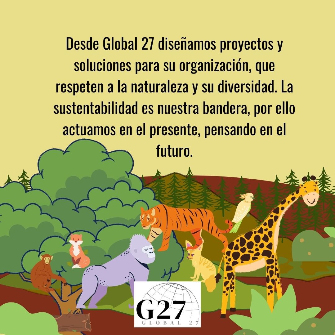 global27mx's tweet photo. Hoy conmemoramos el Día Mundial de la Ecología y los Ecólogos. Desde 🌐Global 27 buscamos que nuestros proyectos y soluciones ayuden al trabajo de estos profesionales🥼y por su puesto a conservar nuestra 🌲🌳🌴☘️🐾🦥🦜🐘 #BeGlobal #ecology #enviroment https://t.co/kZj9y5NKLk