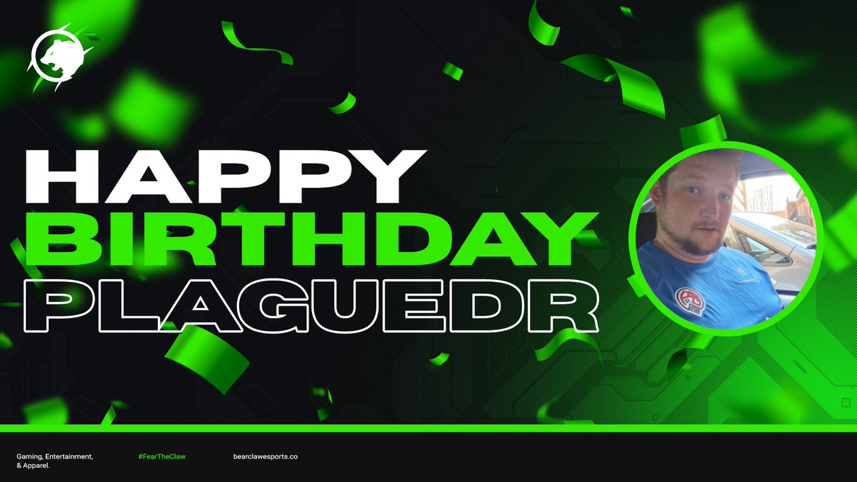 BearClaw_Esport's tweet photo. Please wish our Content Director and Project Lead @xPlaguexDoctorx a Happy Birthday!!!

Happy Birthday! https://t.co/vx2C6Qyjr7