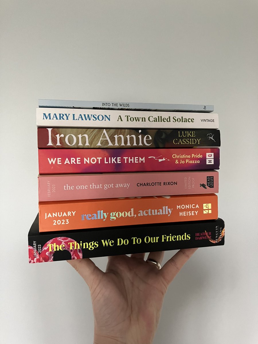 LauraPAuthor's tweet photo. October reads
#TheThingswedotoourFriends #ReallyGoodActually #TheOneThatGotAway #WeAreNotLikeThem #IronAnnie #ATownCalledSolace #IntotheWilds
On audio, an Elizabeth Strout binge: #MyNameisLucyBarton #AnythingisPossible #OhWilliam https://t.co/HWaVU3Ms3L