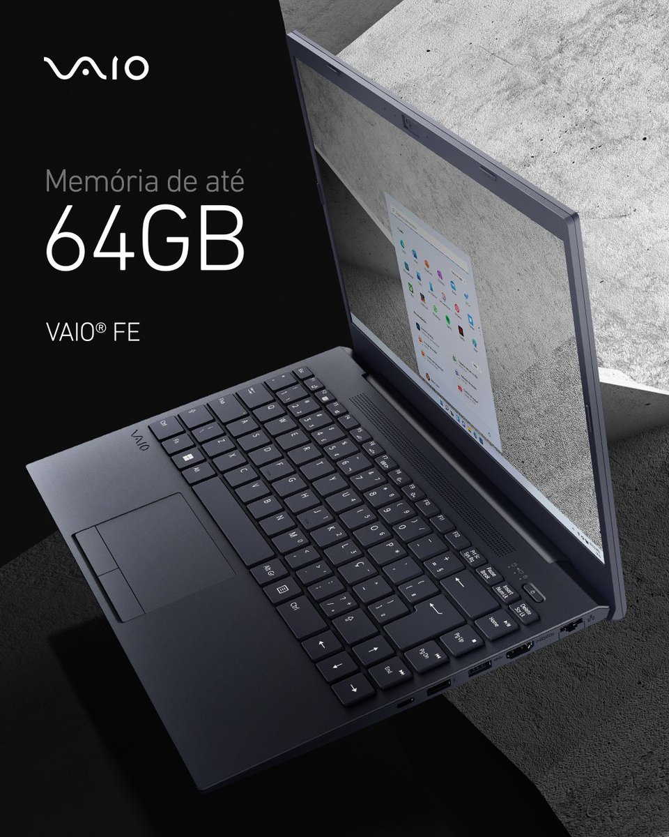 vaio_brasil's tweet photo. Inicie o sistema operacional, feche e abra programas mais rápido do que nunca. O VAIO FE oferece até 64GB de memória que vão deixar qualquer tarefa muito mais rápida e fácil de ser executada! 

https://t.co/JZQobqtg2q

#VAIO #VAIOFE #AlderLake https://t.co/GkCaQRvIg4
