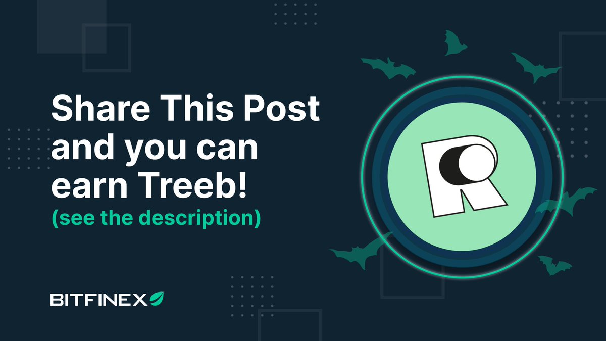 165,000 $TREEB up for grabs with @retreeb_io on #Bitfinex! 🤩 How do you get your share? ✅ Quote & Retweet adding #TreebRtOnBFX ✅ Tag 2 friends ✅ Fill in our form: ow.ly/GYO650LqKqI Only 1000 winners, what are you waiting for? ⏱ ow.ly/fYMZ50LqKqH