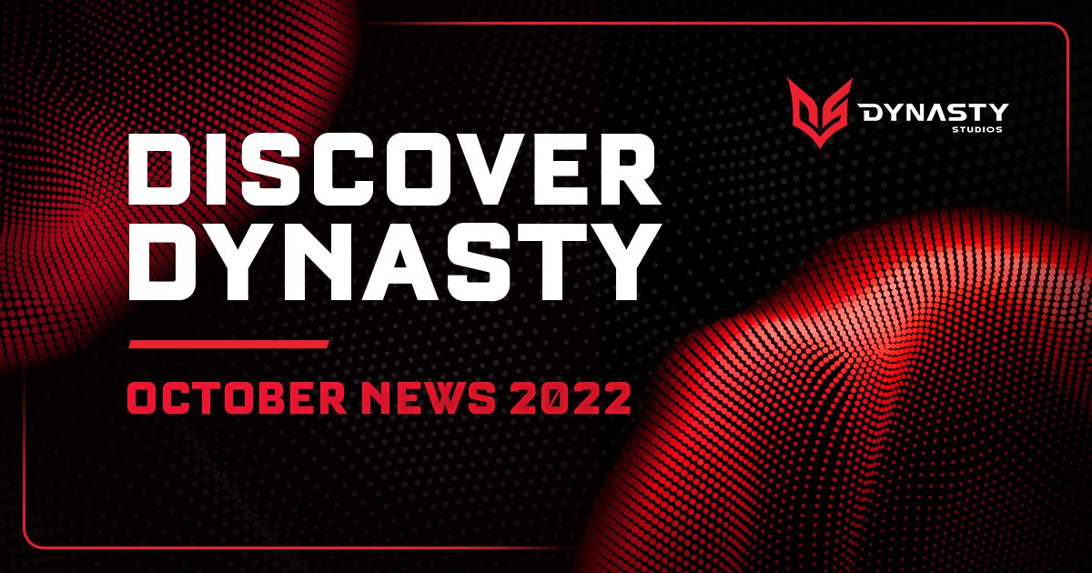 1DynastyStudios's tweet photo. 📢 Discover Dynasty: October News 2022
October was a spooktacular month filled with many talks and treats at several emerging events in Web3!
Check out our Dynasty costumes and fun festivities in the blog below 🎃
📰 https://t.co/xb4CXtzeTI
#GamerFirst #GameNews #GameDev https://t.co/H8A1QHIx2e