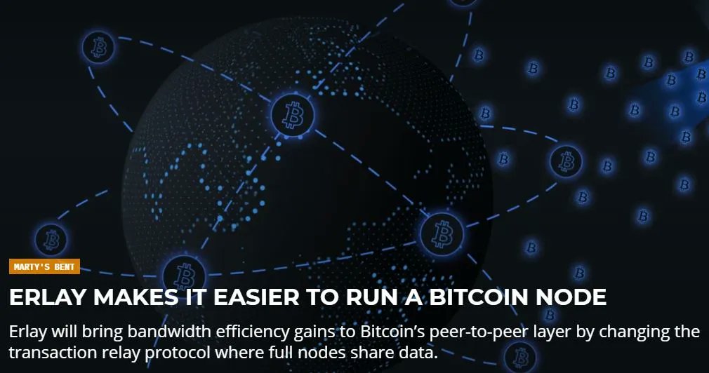 VelasCommerce's tweet photo. #Bitcoin Core is preparing an update called #Erlay three years in the making!  The update is designed to reduce network requirements and make it easier to run Bitcoin nodes.

Read up on Erlay here:
https://t.co/ZZBbBU1Z2r https://t.co/w3DSYSG3HW