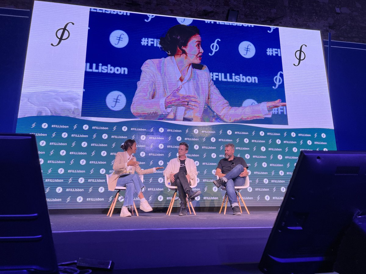 FilFoundation's tweet photo. Getting a lay of the (virtual) land for the Infrastructure for the Metaverse: The Cornerstone of the Digital World panel expertly moderated by @AngieTVLau with @theperegrineco and @MattHoerl from @monaverse!

 #FILLisbon https://t.co/lH5i3nZ9wI