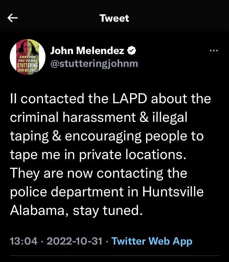 Hey  @stutteringjohnm we all know you’re lying.  As someone with 30 yrs law enforcement experience I can assure you @LAPDHQ has better things to deal with than this Karen bs. Call your mom and get your balls back from her purse.  #johnisaliar